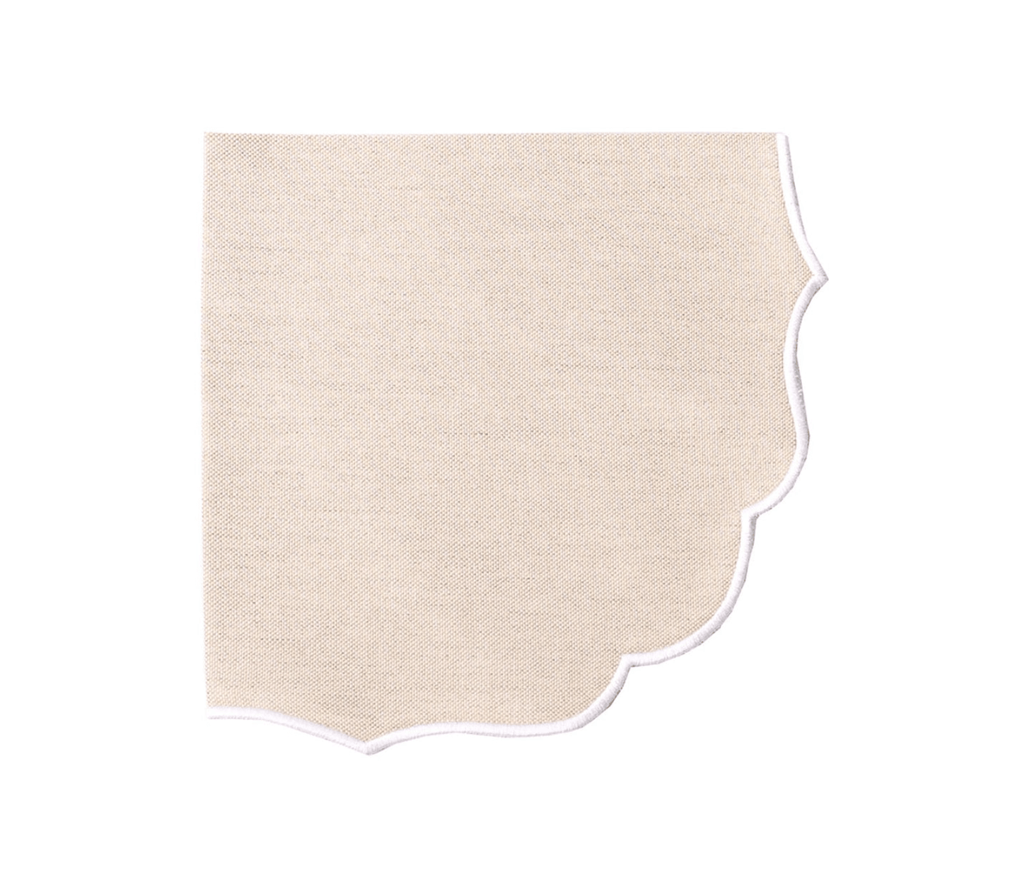 Scalloped edge napkin