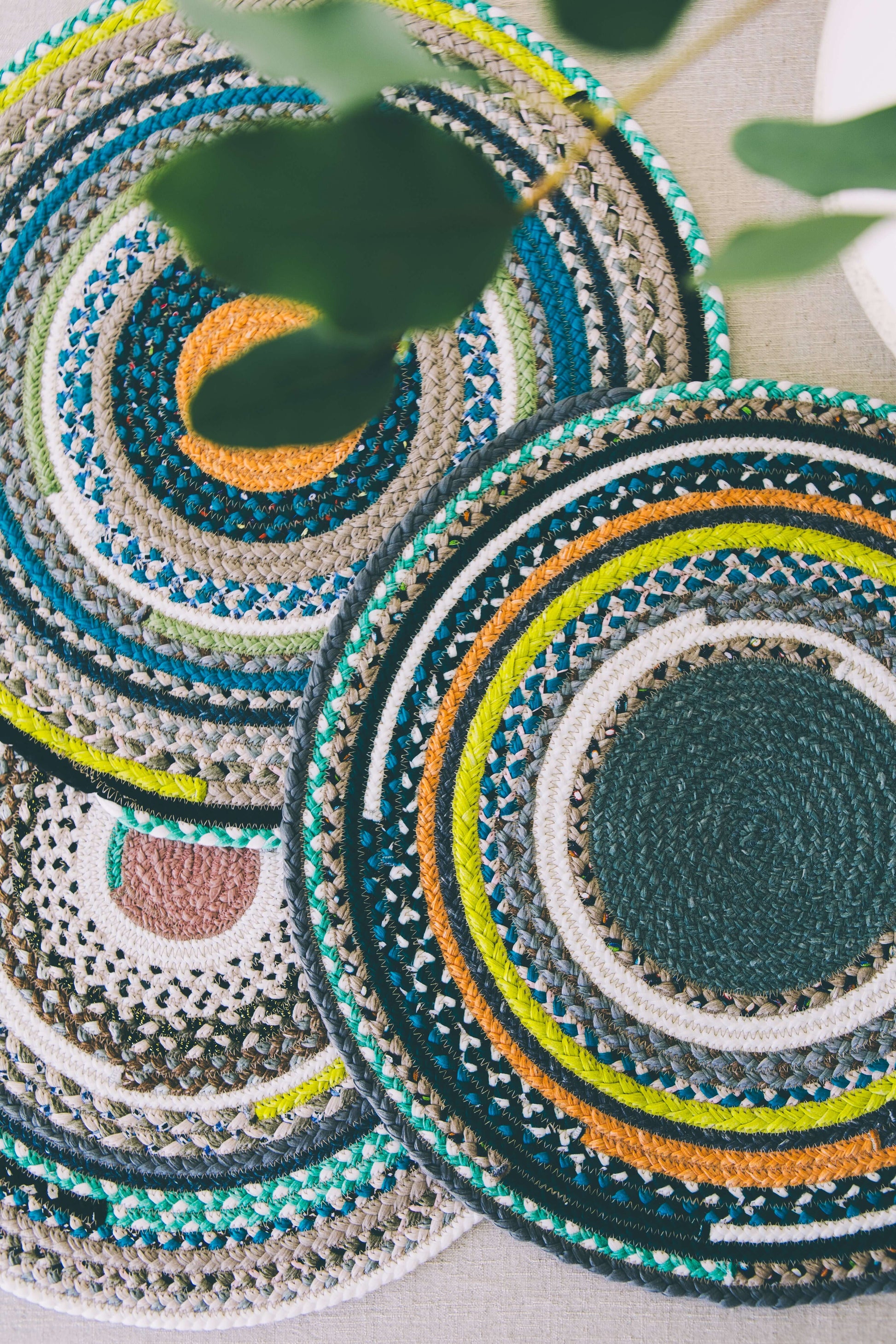 Mixed colour placemats