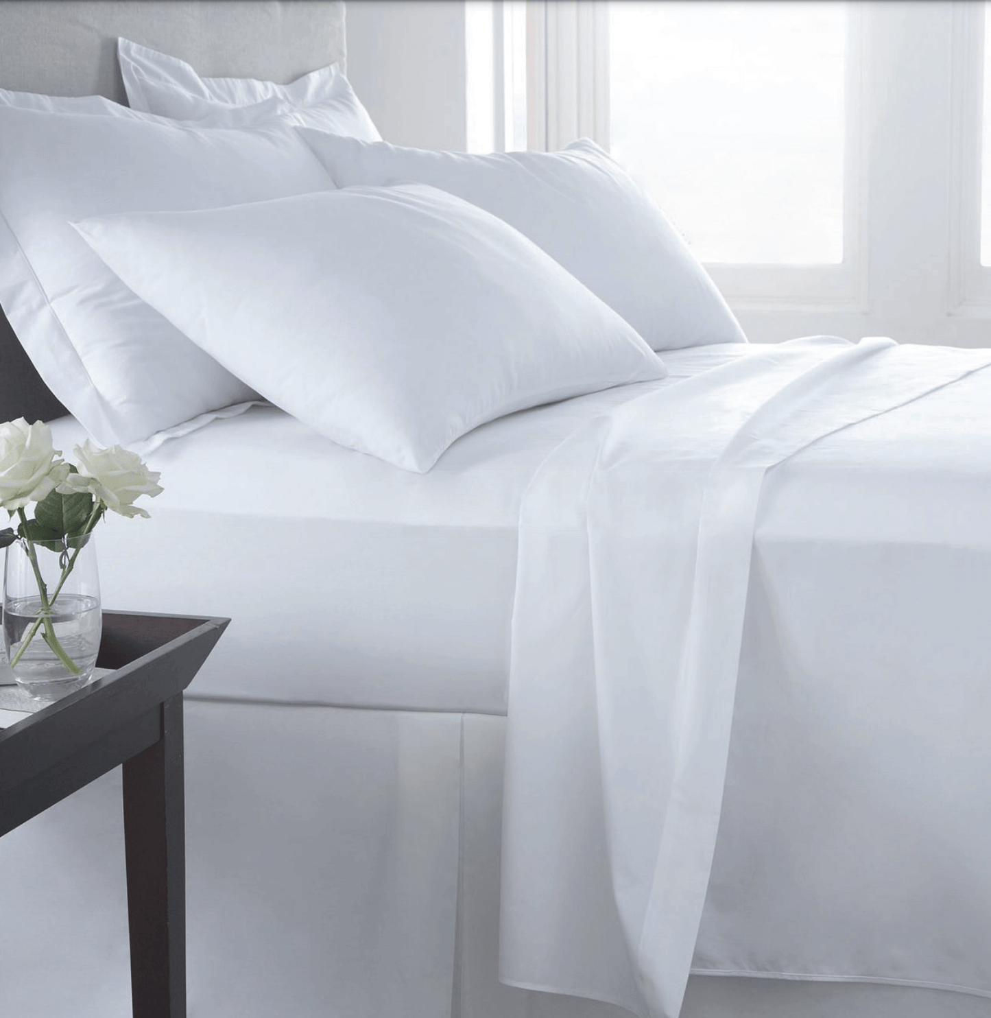 Classic white bedsheet