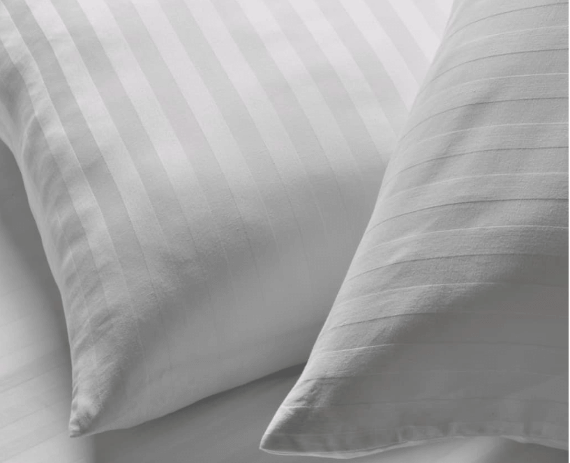 White stripe duvet set