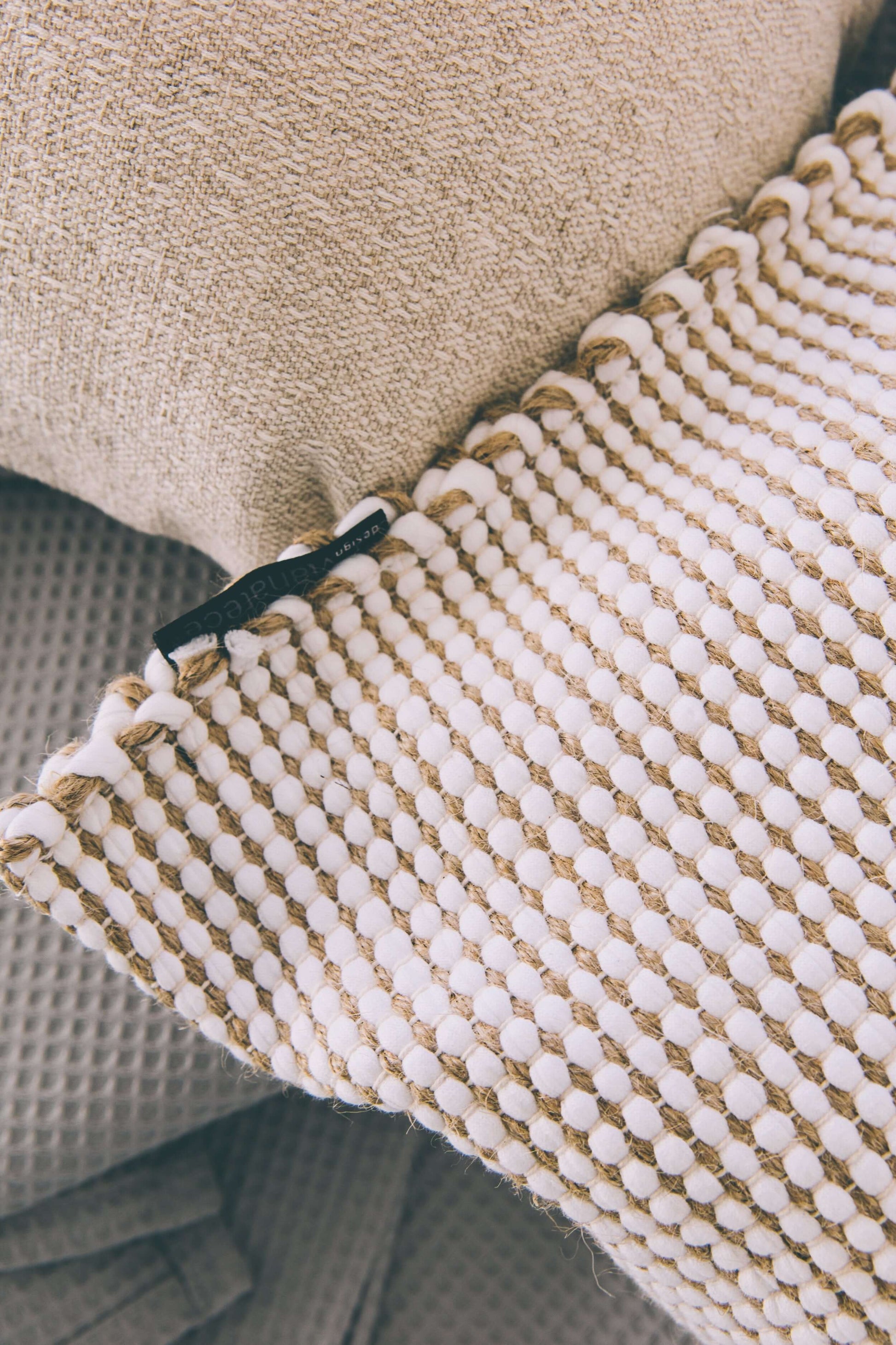 cotton and jute cushion