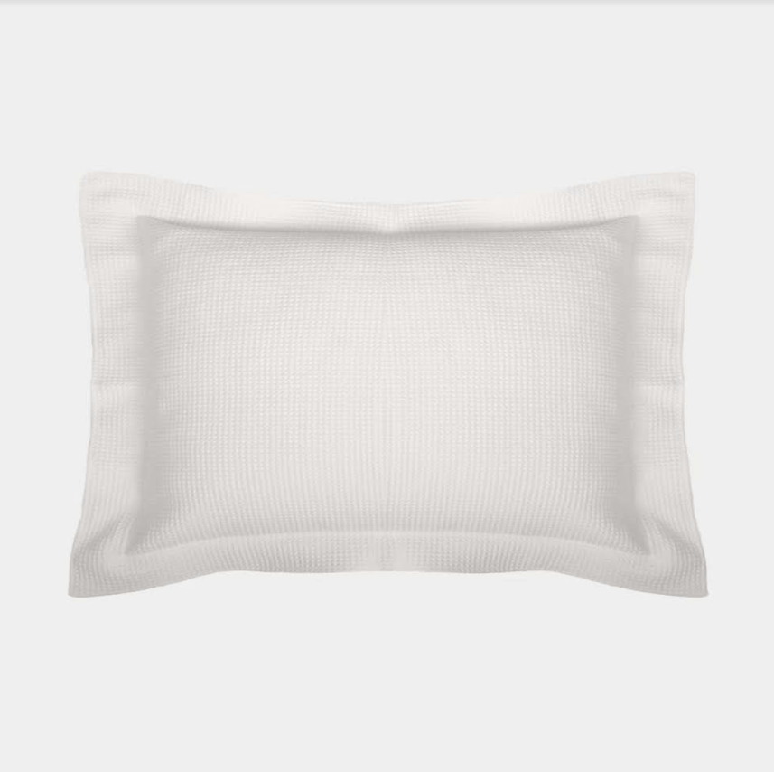 Waffle pillowcase white