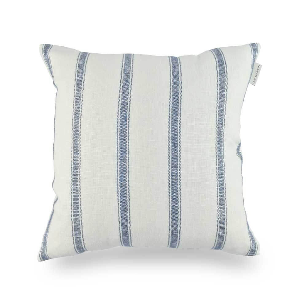 Angus Stripe Cushion Navy