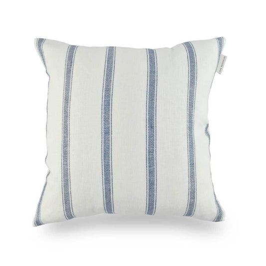 Angus Stripe Cushion Navy
