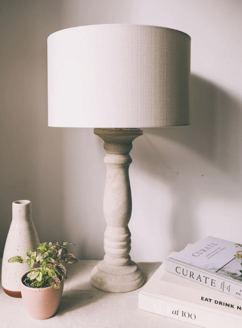 Rustic pillar lamp