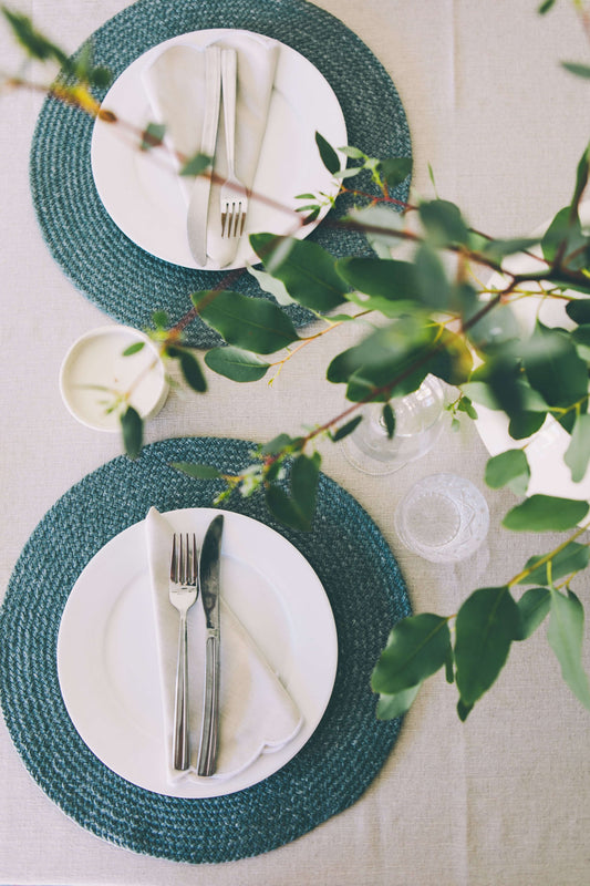 Handwoven placemats and table linen from Taylor & Gray, an Irish homeware and home decor brand, shop now