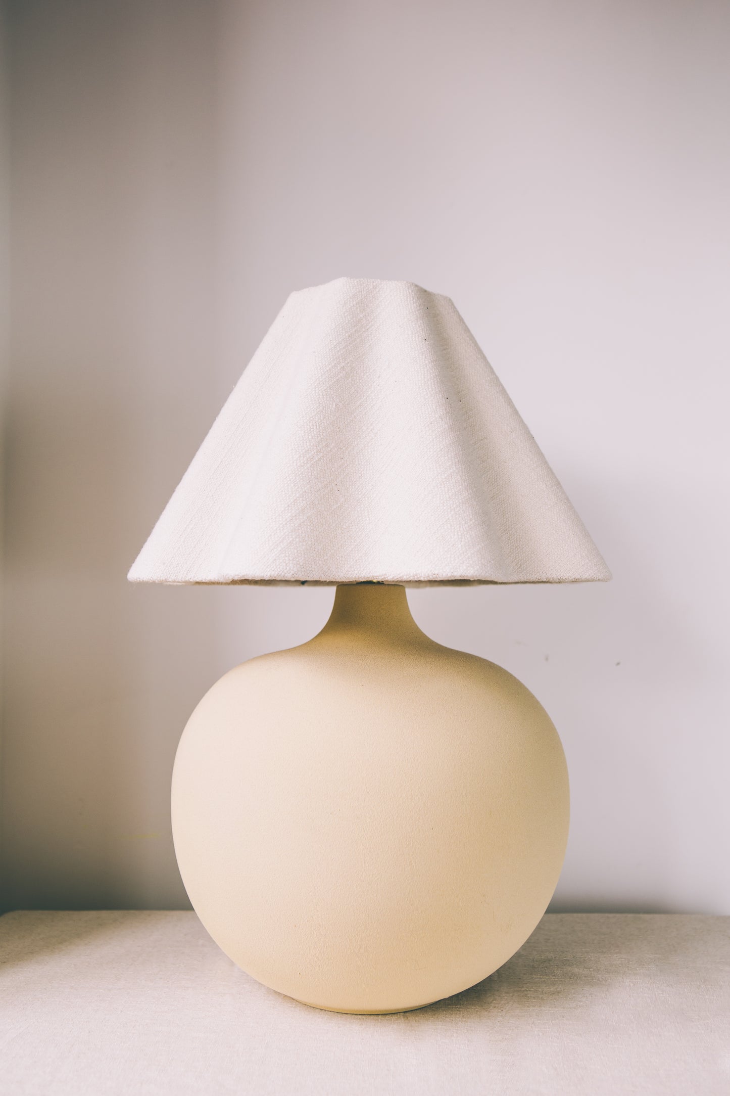 Taylor & Gray Ceramic Lamp with Wavy Lampshade