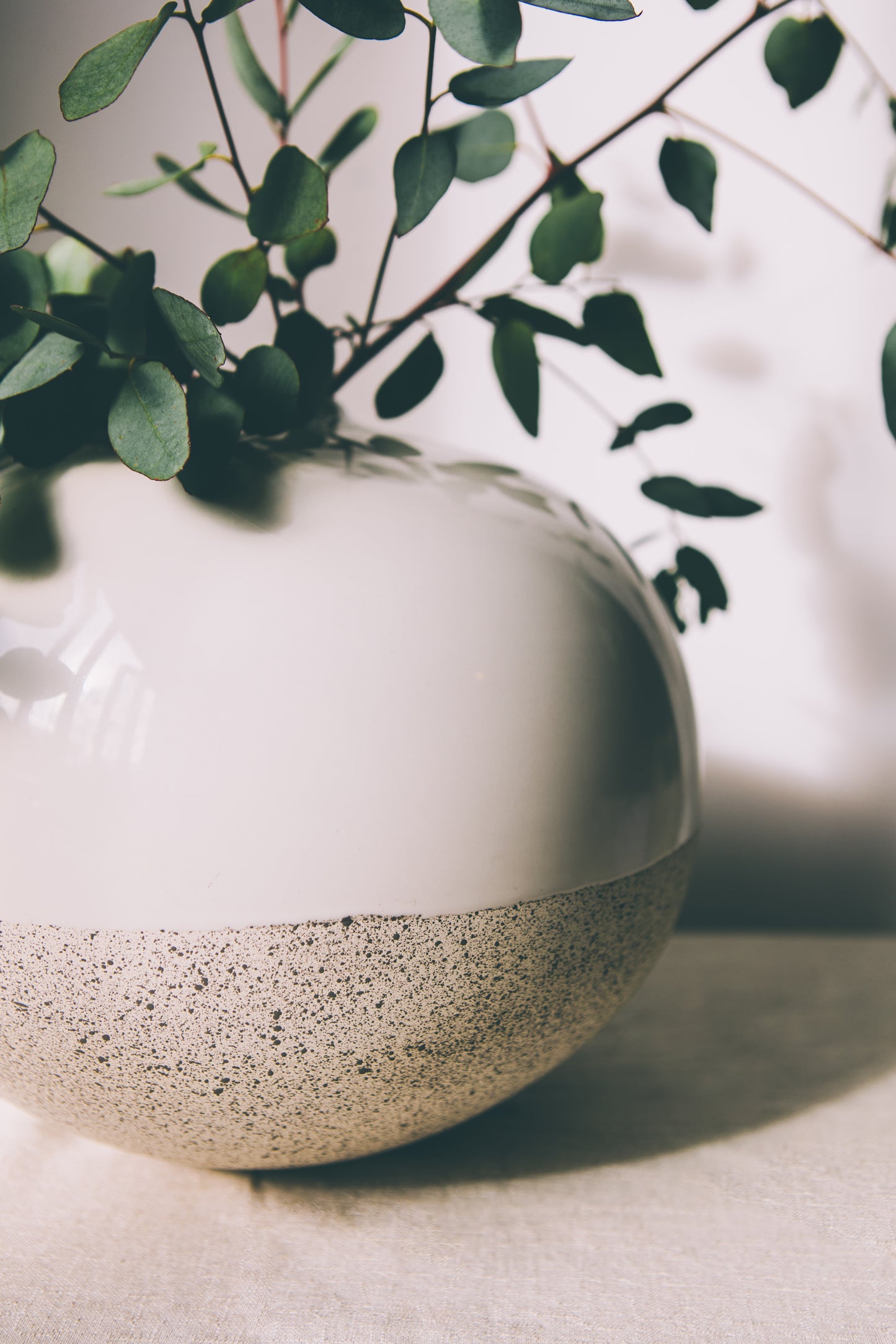 Ceramic ball vase