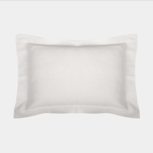 Waffle pillowcase white